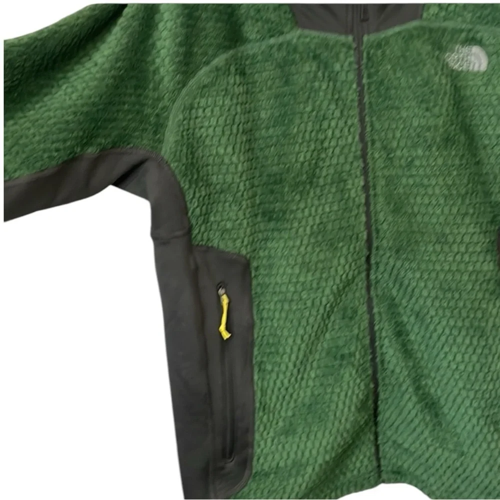 THE NORTH FACE Malbec Grizzly Pack Polartek Fleece Full Zip Jacket in Green XL - Picture 5 of 14